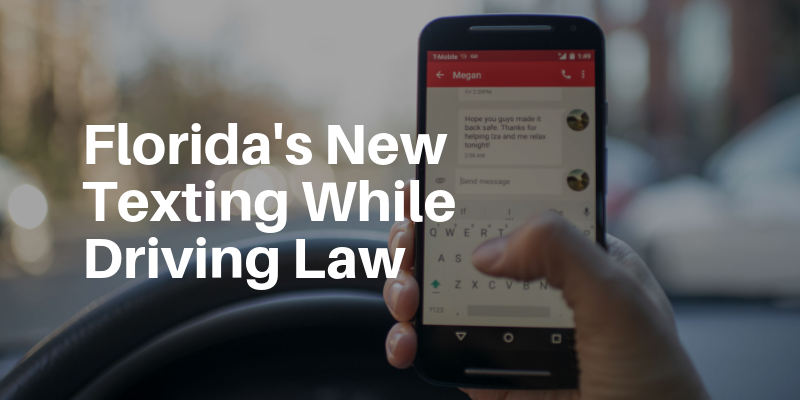 Florida’s New Texting While Driving Law