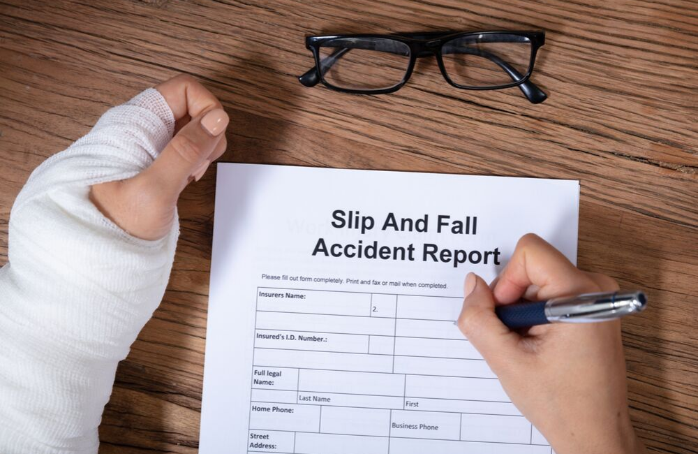 How do you prove negligence for a slip and fall accident?